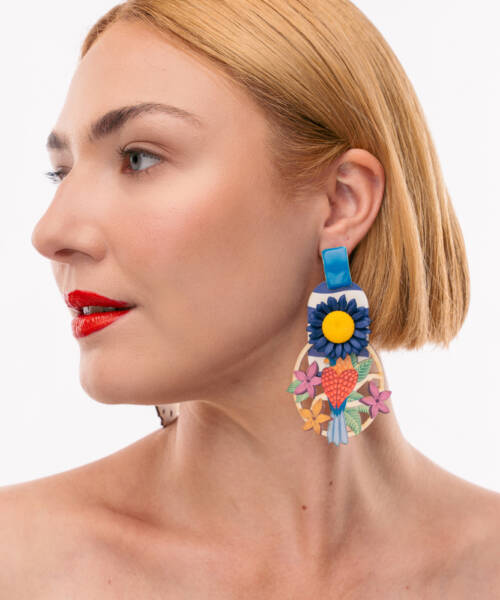 Σκουλαρίκια Flora Viva